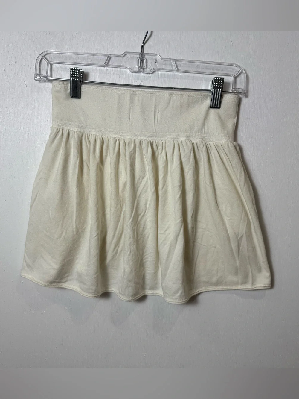 Abercrombie & Fitch Ivory Pocket Mini Skirt XS Soft Stretch Cottagecore boho